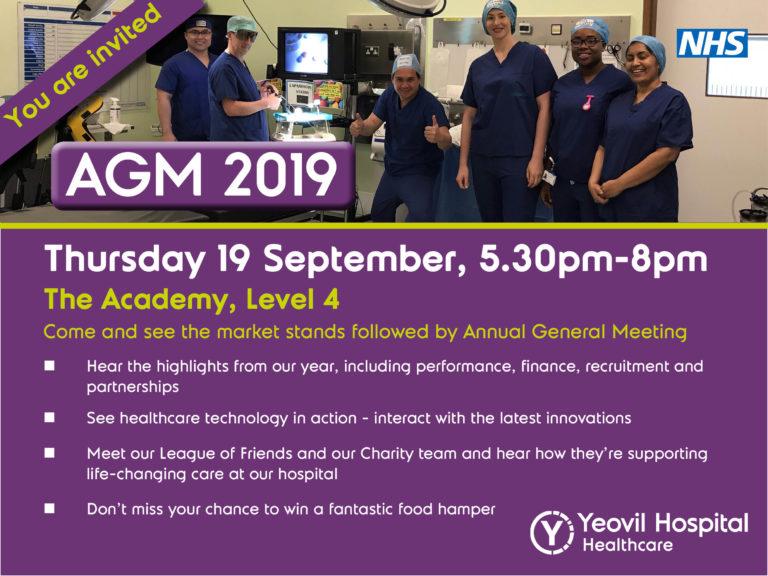 Yeovil District Hospital (YDH) – AGM
