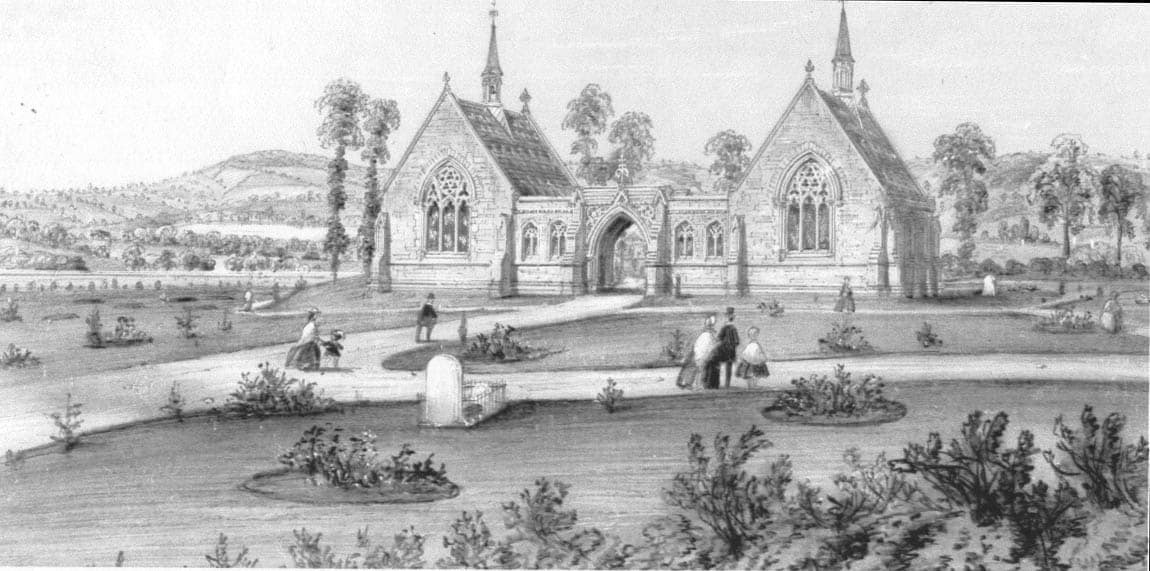 Chard Cemetary circa 1870