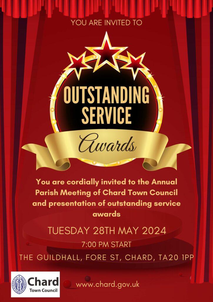 Outstanding service awards invite May 24